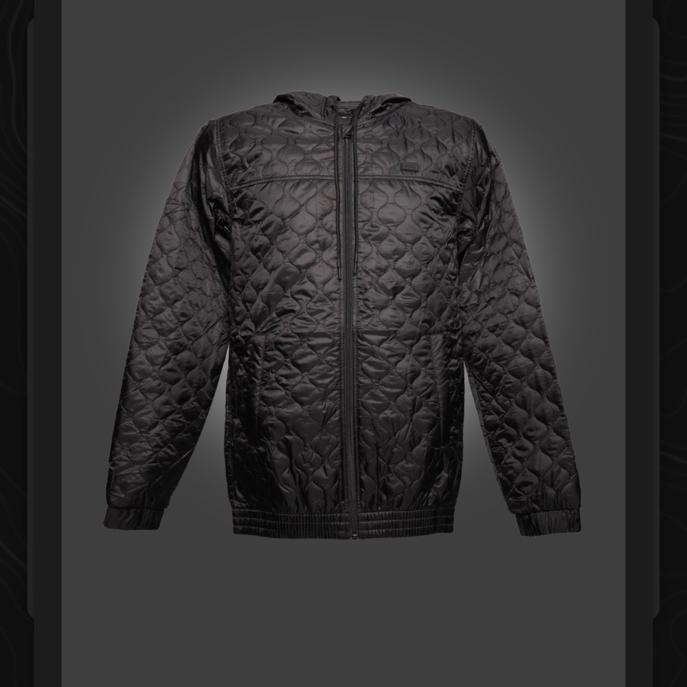 Grenade Black Quilted Men's Sweater - Picture 3 of 6